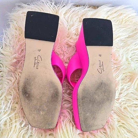 Circus Moira Women's Pink Wedge Sandals Size 8.5 🌴 - Picture 3 of 9